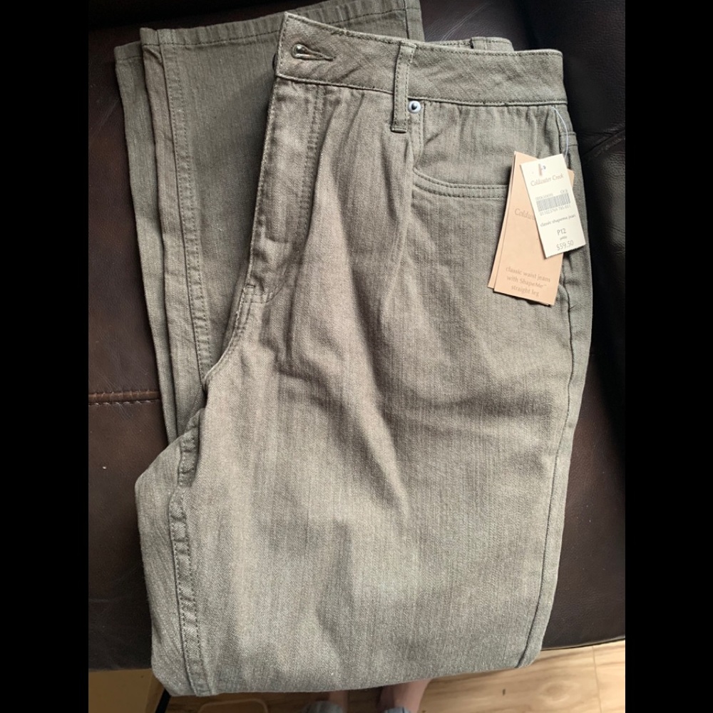 80s-90s vintage Coldwater Creek jeans- olive color